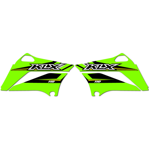 Strike Seats OEM Replica Shroud Graphics for Kawasaki KLX110 2017