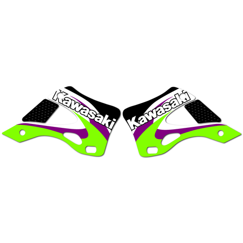 Strike Seats OEM Replica Shroud Graphics for Kawasaki KX125 1999