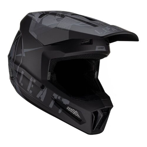 Leatt V23 2.5 Stealth Moto Helmet XS