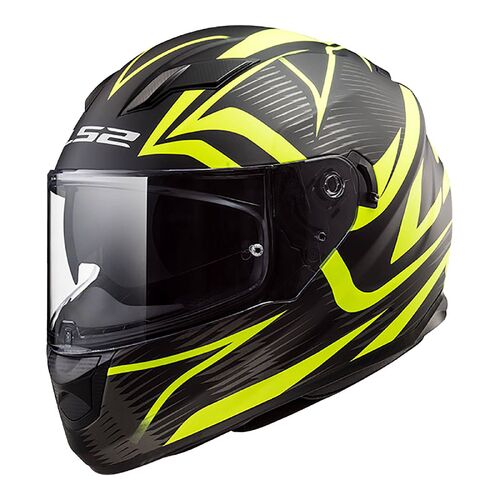 LS2 FF320 STREAM EVO JINK MAT BLK/HI-VIS YEL 2XL
