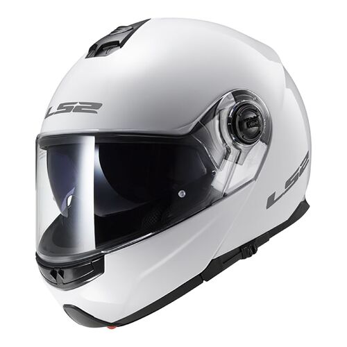 LS2 FF325 STROBE GLOSS WHT LGE FLIP FRONT