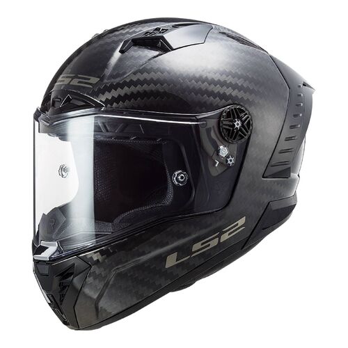 LS2 FF805C THUNDER CARBON SOLID 6K 2XL