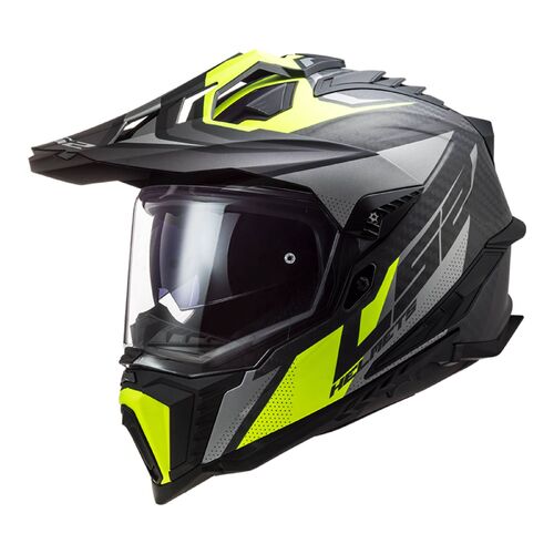 LS2 MX701 EXPLORER CARBON FOCUS MATT TIT HV YELLOW 2XL