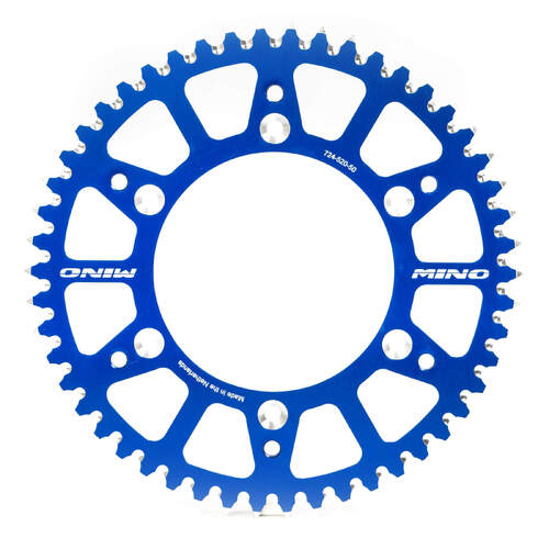 Mino 44 Tooth Blue Rear Alloy Sprocket for Gas-Gas MC 65 2021-2023