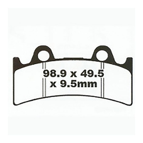 Front Organic Brake Pads for Yamaha FZR1000 1994-1995