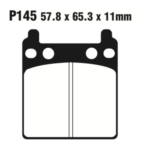 Rear Organic Brake Pads for Honda GL1000 Goldwing 1975-1978