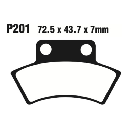 Rear Organic Brake Pads for Polaris Magnum 425 4x4 1995-1998