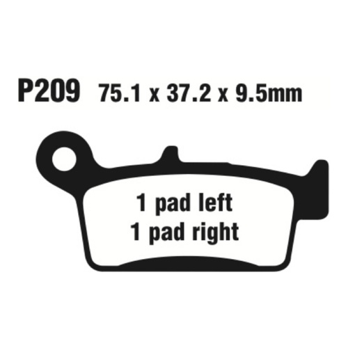 Front Organic Brake Pads for Kymco Filly 50 4t 2000-2002