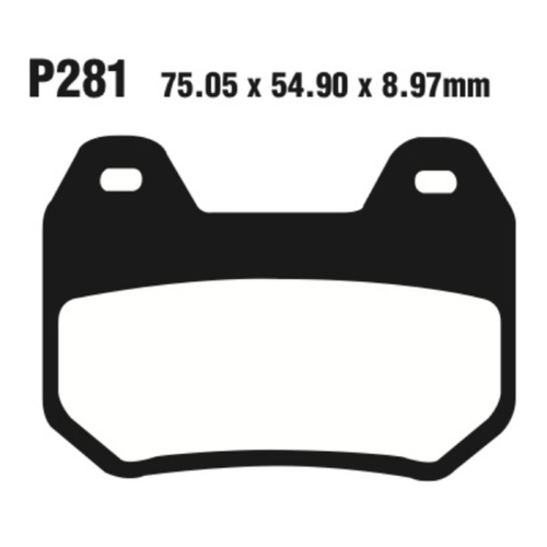 Rear Organic Brake Pads for BMW K1200LT ABS 2006-2009
