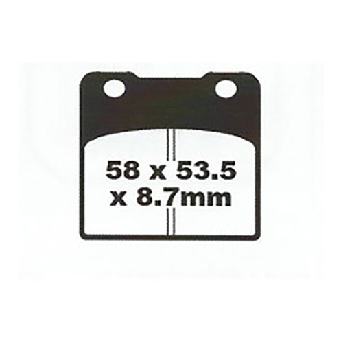 Front Organic Brake Pads for Suzuki VS750 Intruder 1985-1991