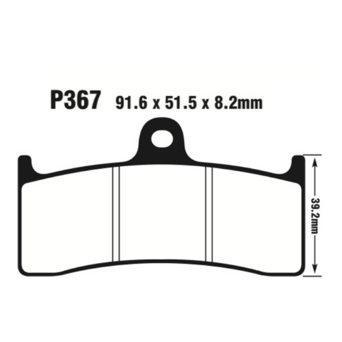 Front Organic Brake Pads for Buell S3 Thunderbolt 1997-2002