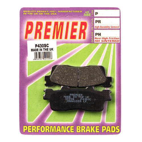 Rear Organic Brake Pads for Kawasaki J300 ABS 2014-2016