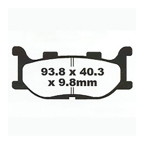 Front HH Sintered Brake Pads for Yamaha FZ6R SP Blue 2013