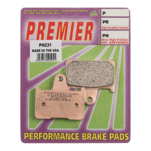 Rear HH Sintered Brake Pads for Suzuki GSXR750 2004-2005