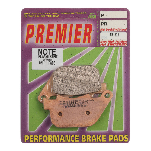 Rear HH Sintered Brake Pads for Harley Davidson XL883R Sportster 2006