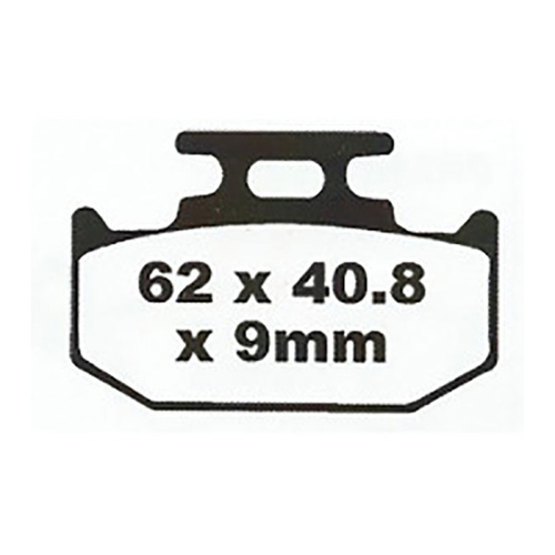 Rear HH Sintered Brake Pads for Suzuki DR350SE 1990-1999