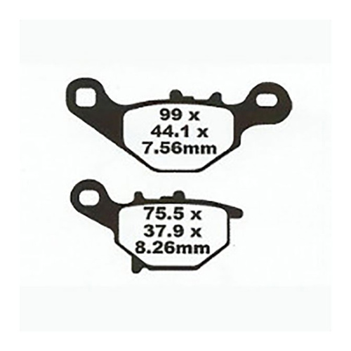 Front Sintered Brake Pads for Kawasaki KLX125 (B1-B2) Big Wheel 2003-2006
