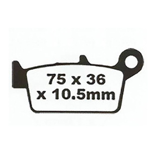Rear Sintered Brake Pads for Honda XR650L 1993-2012