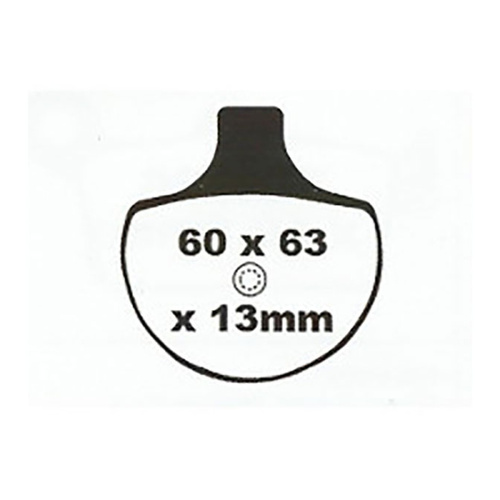 Front V-Semi Sintered Brake Pads for FXSTB Softail Night Train 1999