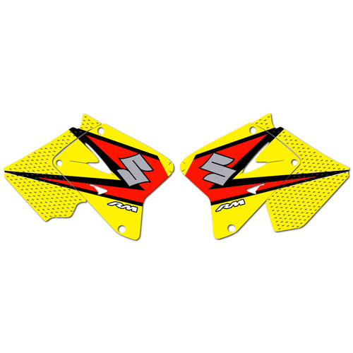Strike Seats OEM Replica Shroud Graphics for Suzuki RM125 2005