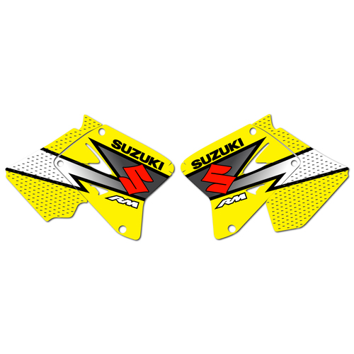 Strike Seats OEM Replica Shroud Graphics for Suzuki RM250 2003