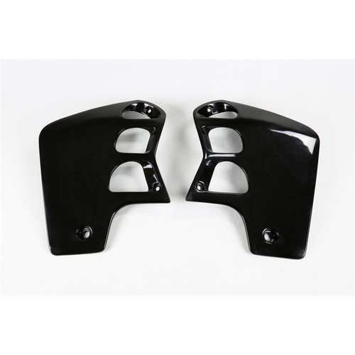 UFO Black Radiator Shrouds for Honda CR 500 1989-2001