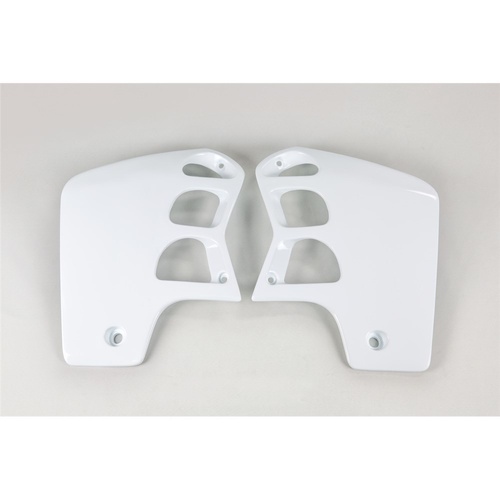 UFO White Radiator Shrouds for Honda CR 500 1989-2001