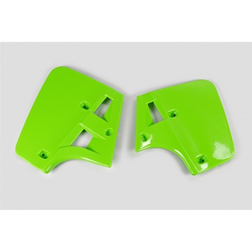 UFO Green Radiator Shrouds for Kawasaki KX 500 1987-1987