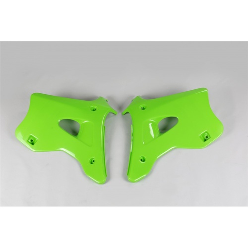 UFO Green Radiator Shrouds for Kawasaki KX 125 1994-1998