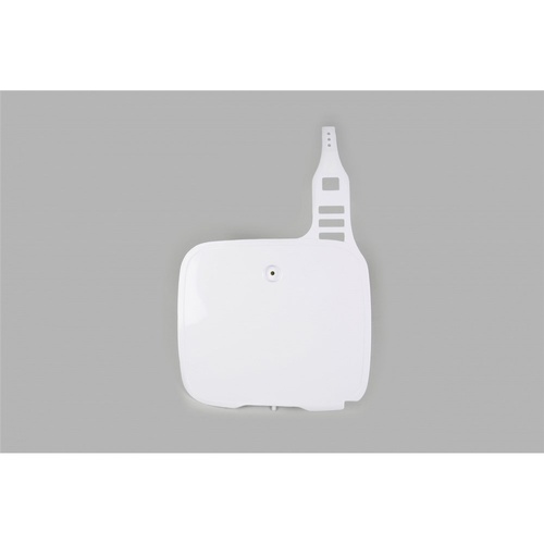 UFO White Front Number Plate for Yamaha YZ 360 1987-1991