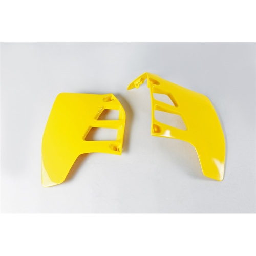 UFO Yellow  Radiator Shrouds for Suzuki RM 125 1989-1991