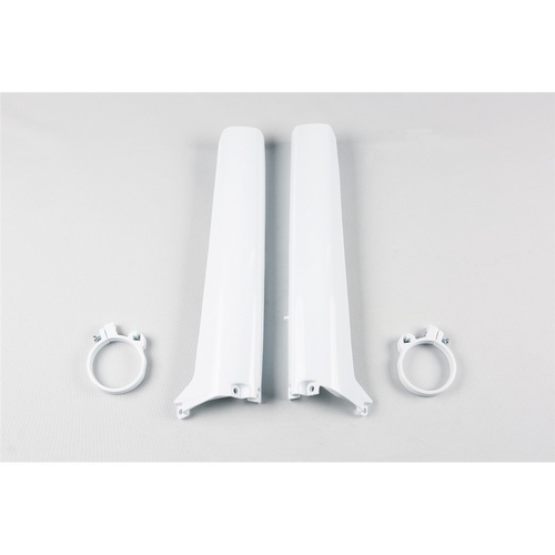 UFO White Fork Guard Protectors for Suzuki RM 125 1992-1995