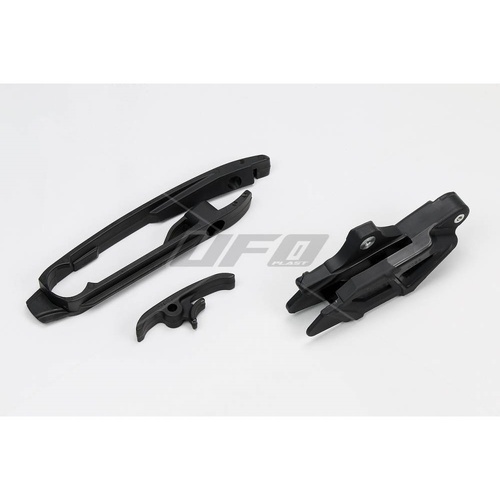 UFO Black Chain Guide & Swingarm Chain Slider for Husqvarna TE 300 2014-2023
