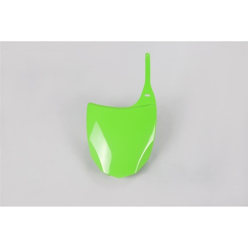 UFO Green Front Number Plate for Kawasaki KXF 450 2009-2012