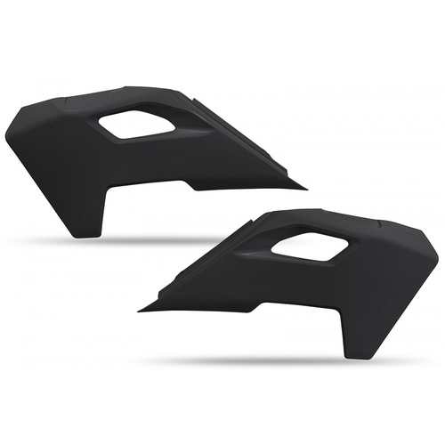 UFO Black Radiator Shrouds for Husqvarna TC 125 2023-2024