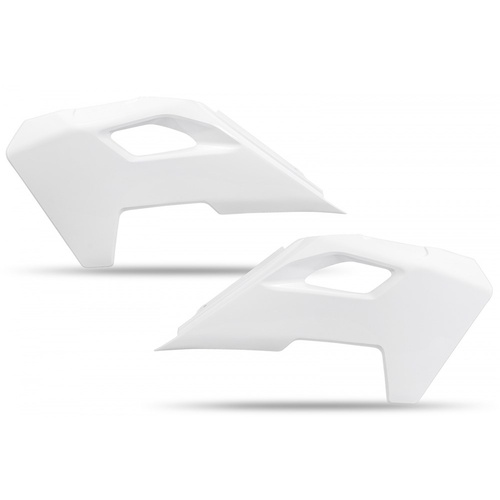 UFO White Radiator Shrouds for Husqvarna FE 350 2024-2025