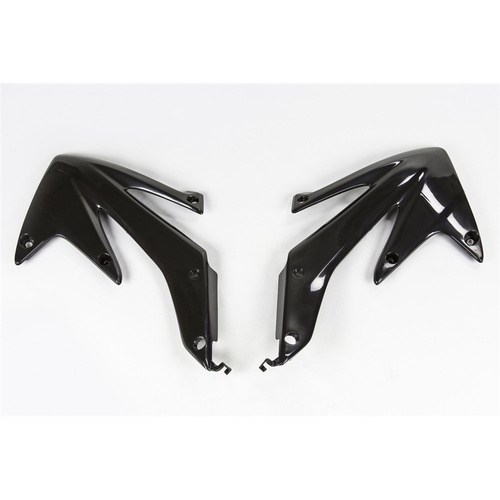 UFO Black Radiator Shrouds for Honda CRF 450X 2005-2007