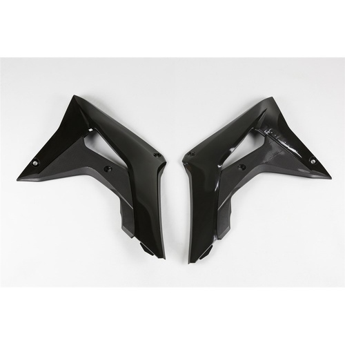 UFO Black Radiator Shrouds for Honda CRF 250R 2018-2021