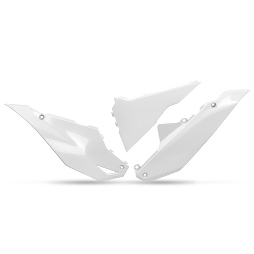 UFO white Rear Side Panel for Kawasaki KXF 450 2024-2025