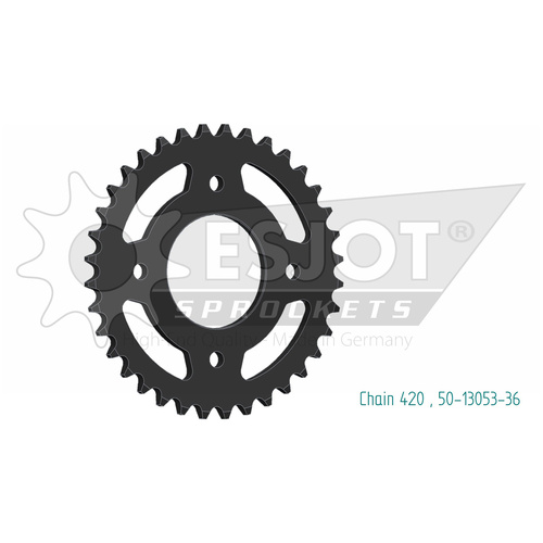 ESJOT 36 Tooth Steel Rear Sprocket for Honda C 125 Super Cub ABS 2018-2024