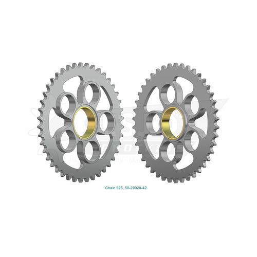 ESJOT 42 Tooth Steel Rear Sprocket for Ducati 1100 Hypermotard S 2008-2009