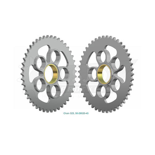 ESJOT 45 Tooth Steel Rear Sprocket for Ducati 848 2008-2010