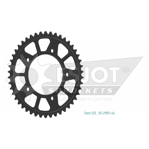 ESJOT 46 Tooth Steel Rear Sprocket for Yamaha YZF-R1 2015-2024