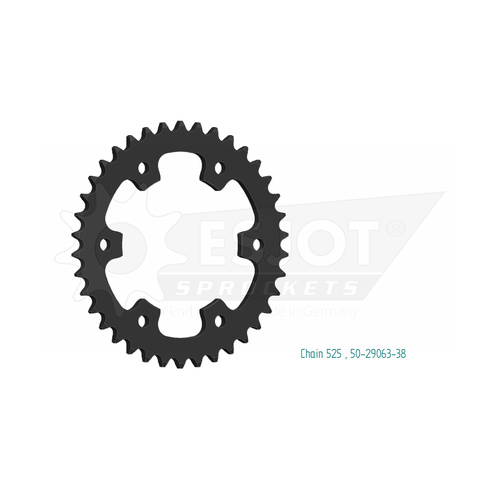 ESJOT 38 Tooth Steel Rear Sprocket for Royal ENFIELD Continental 650 GT ABS 2018-2020