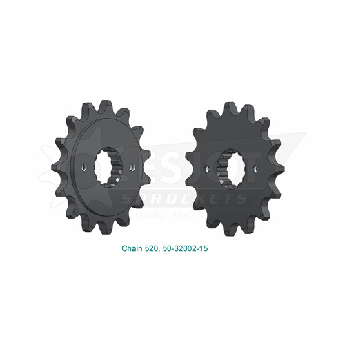 ESJOT 15 Tooth Standard Front sprocket for Kawasaki KLR 500 1987-1988