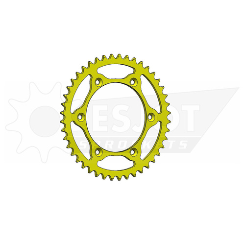 ESJOT 44 Tooth Ultralight Steel Yellow Rear Sprocket for Suzuki DR 350 SE  1996-1998