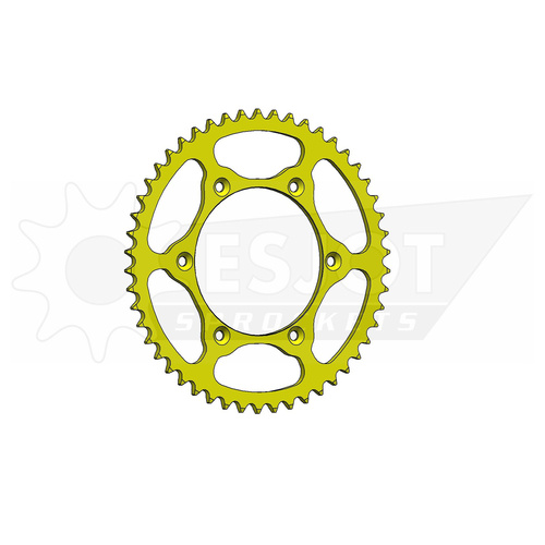 ESJOT 50 Tooth Ultralight Steel Yellow Rear Sprocket for Suzuki DR 350  1990-1999