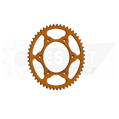ESJOT 51 Tooth Ultralight Steel Orange Rear Sprocket for KTM 250 Enduro 1987-1989
