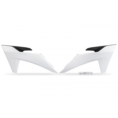 UFO White & Black Radiator Shrouds for Ktm EXC 150 2024-2025
