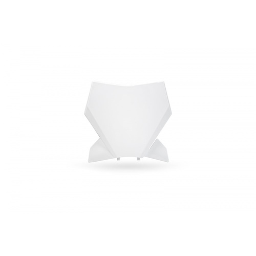 UFO White Front Number Plate for Ktm SX 150 2025-2025